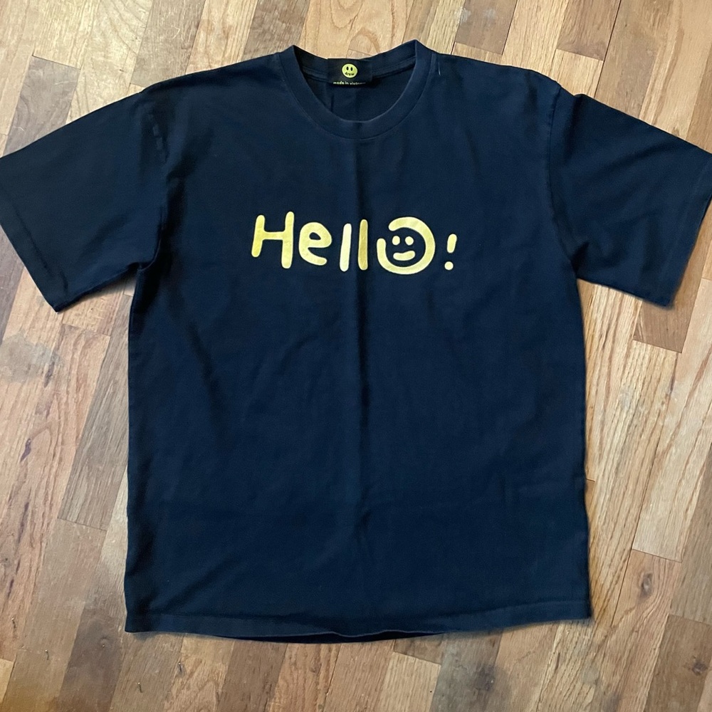 Drew House “Hello!" Smiley Face Graphic T-Shirt - Black - Large - Streetwear